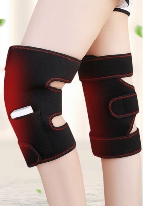 Carbon fiber massage heating knee pad